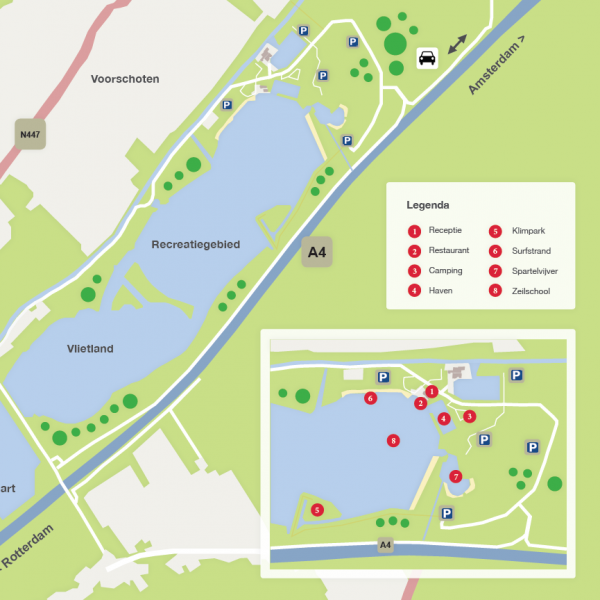 plattegrond vlietland